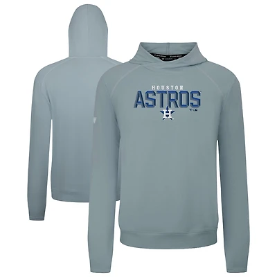 Men's Levelwear Gray Houston Astros Mandate Carve Tri-Blend Hoodie