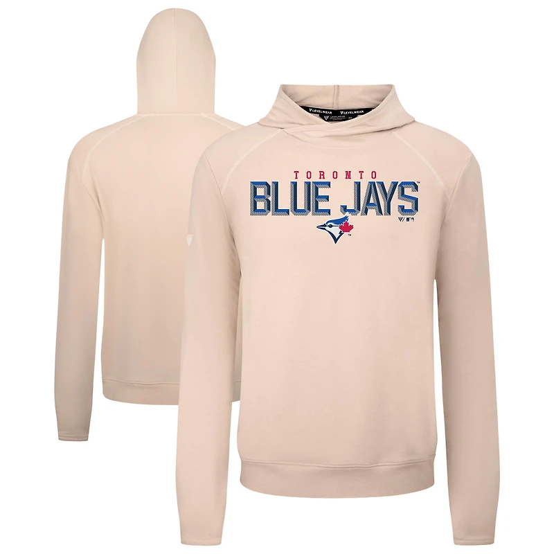 Men's Levelwear  Khaki Toronto Blue Jays Mandate Carve Tri-Blend Hoodie