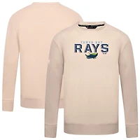 Men's Levelwear  Khaki Tampa Bay Rays Mandate Carve Tri-Blend Sweatshirt