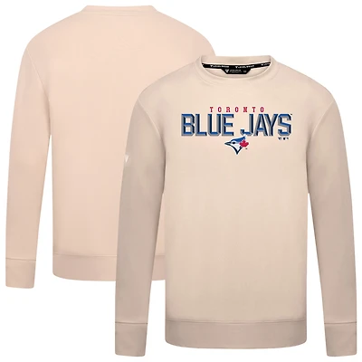 Men's Levelwear Khaki Toronto Blue Jays Mandate Carve Tri-Blend Sweatshirt