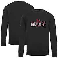 Men's Levelwear  Black Cincinnati Reds Zane Journey Sweatshirt
