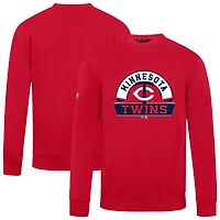 Men's Levelwear  Red Minnesota Twins Zane Banner Arch Sweatshirt
