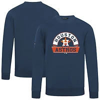 Men's Levelwear  Navy Houston Astros Zane Banner Arch Sweatshirt