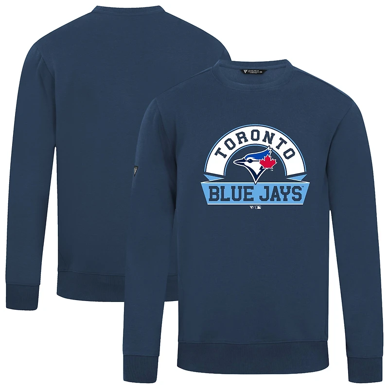 Men's Levelwear Navy Toronto Blue Jays Zane Banner Arch Sweatshirt