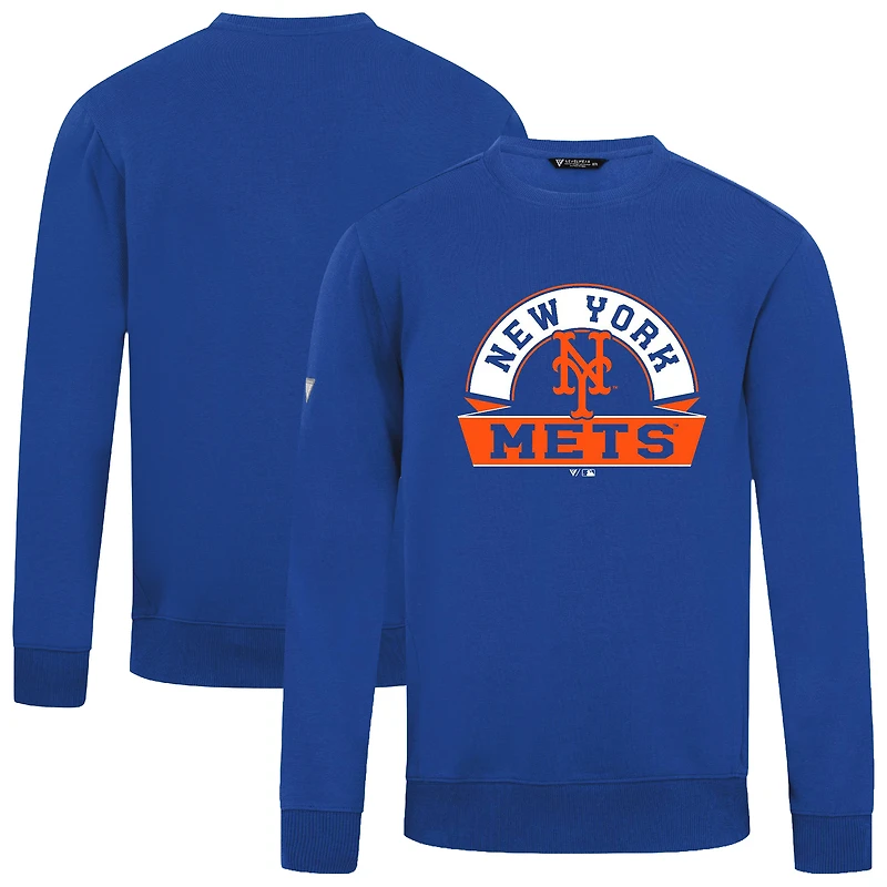 Men's Levelwear Royal New York Mets Zane Banner Arch Sweatshirt