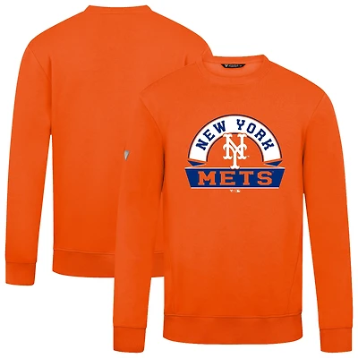 Men's Levelwear  Orange New York Mets Zane Banner Arch Sweatshirt