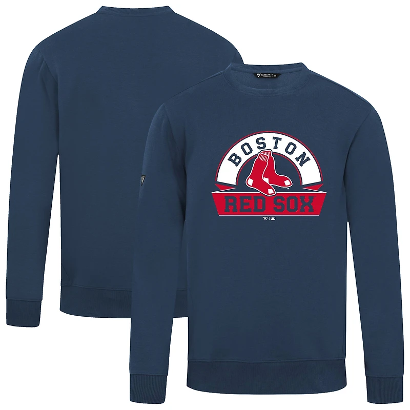 Men's Levelwear Navy Boston Red Sox Zane Banner Arch Sweatshirt