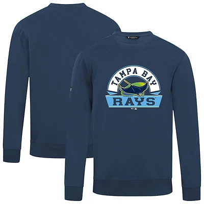 Men's Levelwear  Navy Tampa Bay Rays Zane Banner Arch Sweatshirt