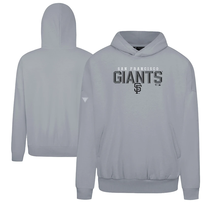 Men's Levelwear  Gray San Francisco Giants Contact Carve Hoodie