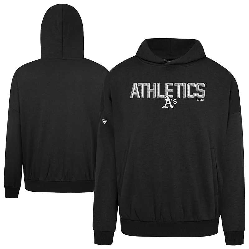 Men's Levelwear  Black Oakland Athletics Contact Carve Hoodie