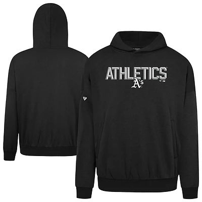 Men's Levelwear  Black Oakland Athletics Contact Carve Hoodie
