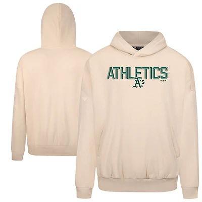 Men's Levelwear  Khaki Oakland Athletics Contact Carve Hoodie