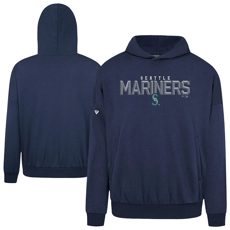 Men's Levelwear Navy Seattle Mariners Contact Carve Hoodie