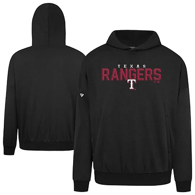 Men's Levelwear  Black Texas Rangers Contact Carve Hoodie