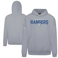 Men's Levelwear  Gray Texas Rangers Contact Carve Hoodie