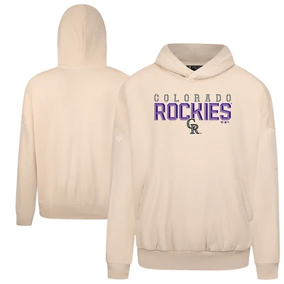 Men's Levelwear  Khaki Colorado Rockies Contact Carve Hoodie