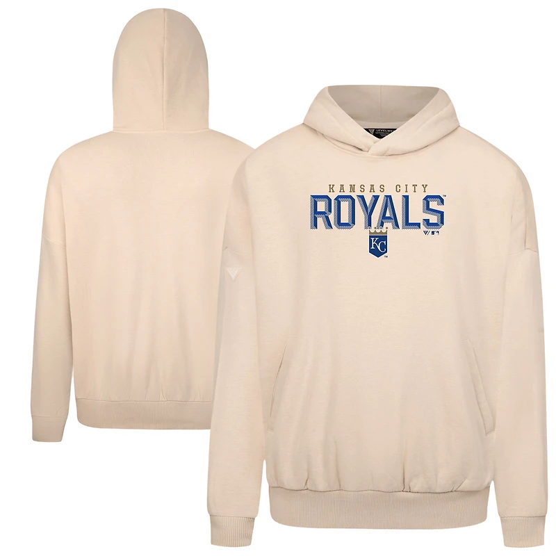Men's Levelwear Khaki Kansas City Royals Contact Carve Hoodie