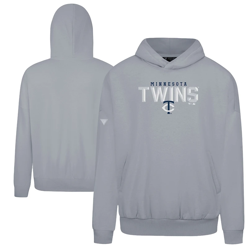Men's Levelwear Gray Minnesota Twins Contact Carve Hoodie