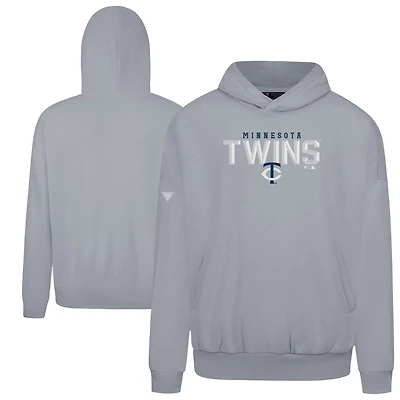 Men's Levelwear  Gray Minnesota Twins Contact Carve Hoodie