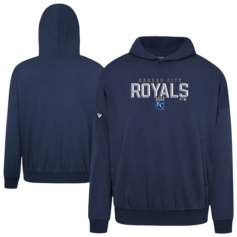 Men's Levelwear  Navy Kansas City Royals Contact Carve Hoodie