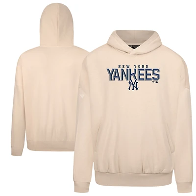 Men's Levelwear  Khaki New York Yankees Contact Carve Hoodie