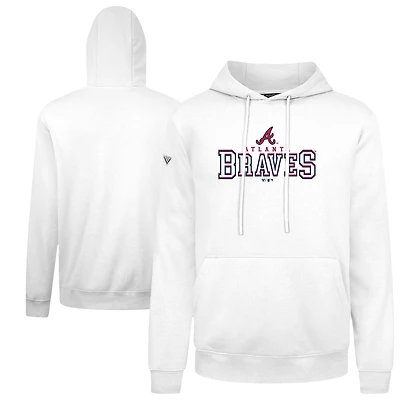 Men's Levelwear  White Atlanta Braves Podium Journey Hoodie
