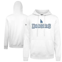 Men's Levelwear  White Los Angeles Dodgers Podium Journey Hoodie