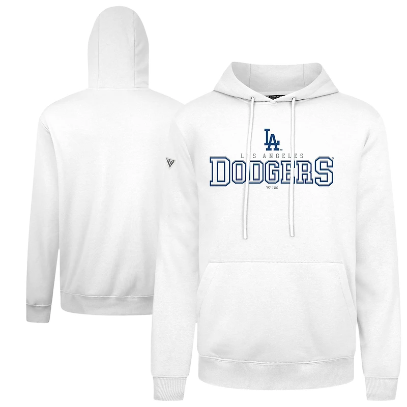 Men's Levelwear White Los Angeles Dodgers Podium Journey Hoodie
