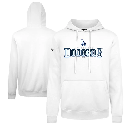 Men's Levelwear  White Los Angeles Dodgers Podium Journey Hoodie