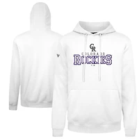 Men's Levelwear  White Colorado Rockies Podium Journey Hoodie
