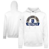 Men's Levelwear  White Kansas City Royals Podium Banner Arch Hoodie