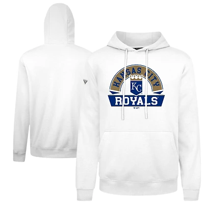 Men's Levelwear  White Kansas City Royals Podium Banner Arch Hoodie