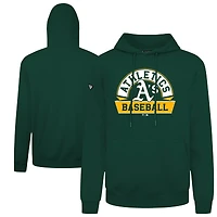 Men's Levelwear  Green Oakland Athletics Podium Banner Arch Hoodie