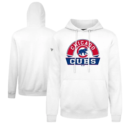Men's Levelwear  White Chicago Cubs Podium Banner Arch Hoodie