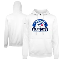 Men's Levelwear  White Toronto Blue Jays Podium Banner Arch Hoodie
