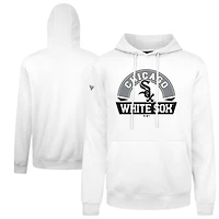 Men's Levelwear  White Chicago Sox Podium Banner Arch Hoodie