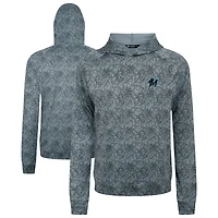 Men's Levelwear  Gray Miami Marlins Albatross Raglan Hoodie