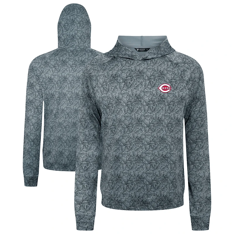 Men's Levelwear  Gray Cincinnati Reds Albatross Raglan Hoodie