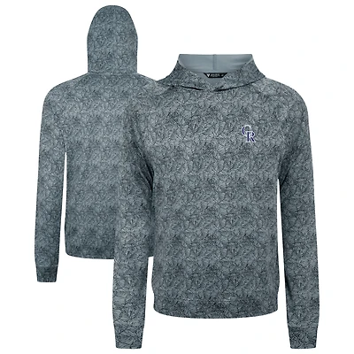 Men's Levelwear  Gray Colorado Rockies Albatross Raglan Hoodie