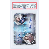 David Harbour and Noah Schnapp Stranger Things Autographed 2019 Topps Welcome to the Upside Down #DA-HS #4/5 PSA Authenticated 10 Card