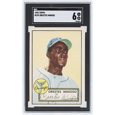 Orestes Minoso Chicago White Sox 1952 Topps #195 SGC Authenticated 6 Rookie Card