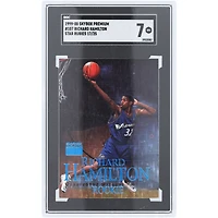 Richard Hamilton Washington Wizards 1999-00 Fleer Skybox Premium Star Rubies #107 #17/25 SGC Authenticated 7 Rookie Card