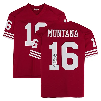 Joe Montana San Francisco 49ers Autographed Scarlet Mitchell & Ness Authentic Jersey with "Comeback Kid!" Inscription