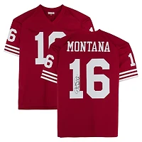 Joe Montana San Francisco 49ers Autographed Scarlet Mitchell & Ness Authentic Jersey with "Comeback Kid!" Inscription