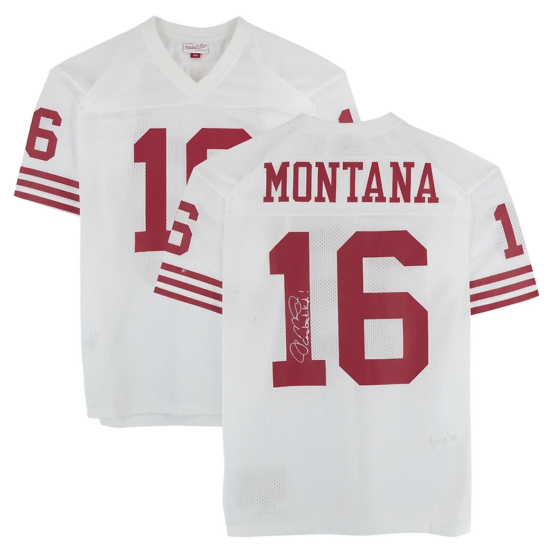 Joe Montana San Francisco 49ers Autographed White Mitchell & Ness Authentic Jersey with "Comeback Kid!" Inscription
