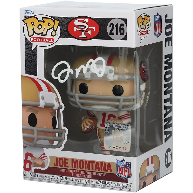 Joe Montana San Francisco 49ers Autographed #216 Funko Pop! Figurine