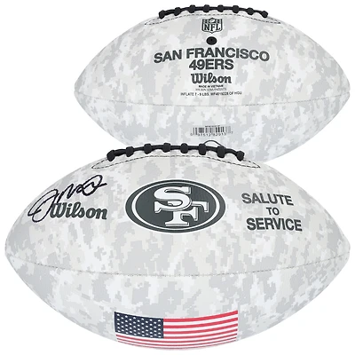 Joe Montana San Francisco 49ers Autographed Wilson 2024 Salute To Service Football