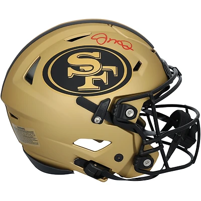 Joe Montana San Francisco 49ers Autographed Riddell Rave Speed Flex Authentic Helmet