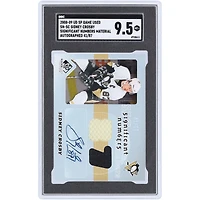 Sidney Crosby Pittsburgh Penguins Autographed 2008-09 Upper Deck SP Game Used Significant Numbers Materials Dual 2-Color Relics #SN-SC #41/87 SGC Authenticated 9.5 Card