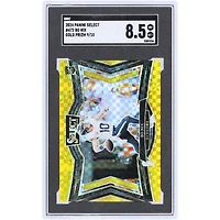 Bo Nix Denver Broncos 2024 Panini Select Gold Prizm #472 #9/10 SGC Authenticated 8.5 Rookie Card